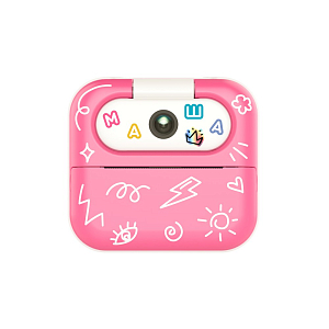 Фотоаппарат моментальной печати с Bluetooth LUMICUBE "LUMICAM DK05 PRINTY PINK"